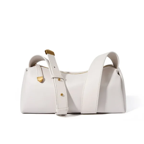 2023 New Fashion Simple Boston Bag Genuine Leather Women Tote Bag Large Capacity Handbag Ladies Fashion Shoulder Bag