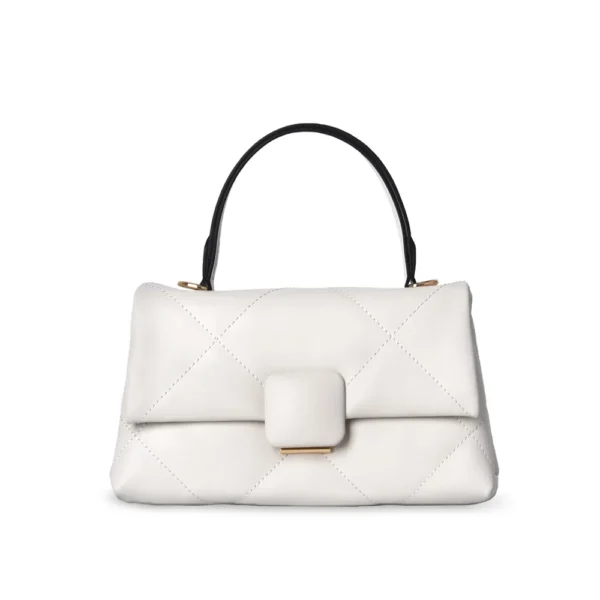 Ladies Messenger Bag Female Small Square Bag Clutch Bags Handbag Genuine Leather Shoulder Bag for Women Solid Colour Armpit Bag