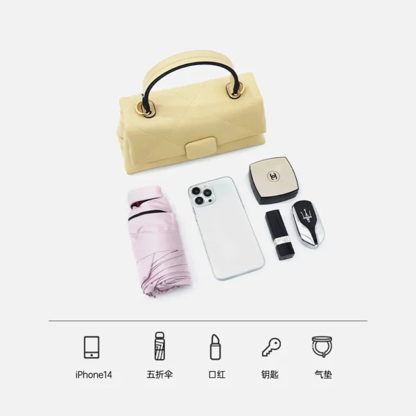 Ladies Messenger Bag Female Small Square Bag Clutch Bags Handbag Genuine Leather Shoulder Bag for Women Solid Colour Armpit Bag