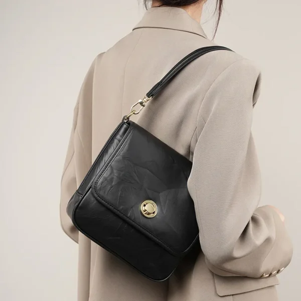 New 2023 Fashion ClassicsTote Bag High Quality Shoulder Bag Solid Color Quality Soft Leather Crossbody Lady Travel Tote Bag
