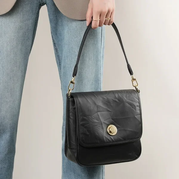 New 2023 Fashion ClassicsTote Bag High Quality Shoulder Bag Solid Color Quality Soft Leather Crossbody Lady Travel Tote Bag